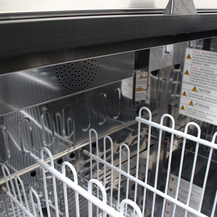 Turbo Air TBC-95SB-N 95" Forced Air Bottle Cooler - Holds (912) 12 oz Bottles, Black Laminated Exterior, 115v - Donut-Supplies.Com