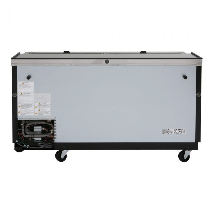 Turbo Air TBC-65SB-N6 65" Forced Air Bottle Cooler - Holds (528) 12 oz Bottles, Stainless Interior, 115v - Donut-Supplies.Com