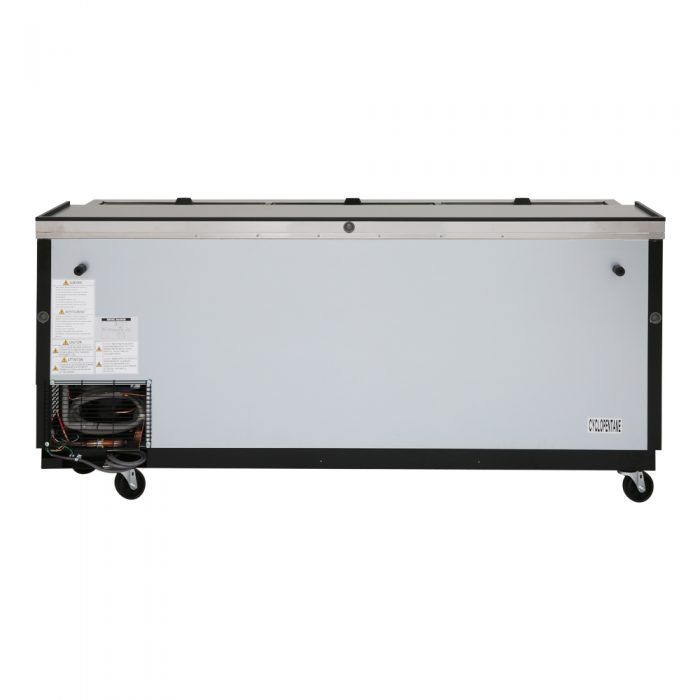 Turbo Air TBC-80SB-N 80 1/2" Forced Air Bottle Cooler - Holds (739) 12 oz Bottles, Black Laminated Exterior, 115v - Donut-Supplies.Com