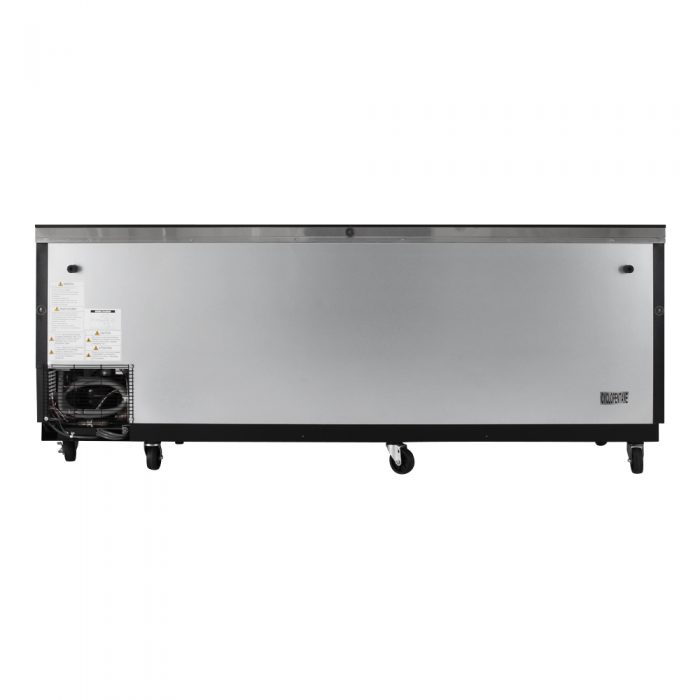 Turbo Air TBC-95SB-N 95" Forced Air Bottle Cooler - Holds (912) 12 oz Bottles, Black Laminated Exterior, 115v - Donut-Supplies.Com