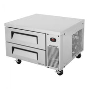 Turbo Air TCBE-36SDR-N6 35 5/8" Super Deluxe Chef Base Refrigerator w/ (2) Drawers – 115v - Donut-Equipment.com