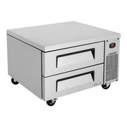 Turbo Air TCBE-36SDR-N6 35 5/8" Super Deluxe Chef Base Refrigerator w/ (2) Drawers – 115v - Donut-Equipment.com