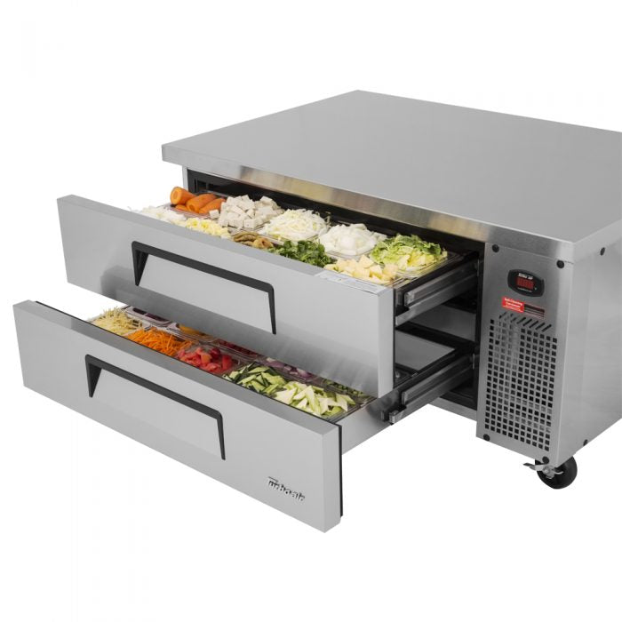 Turbo Air TCBE-48SDR-N 47 5/8" Super Deluxe Chef Base Refrigerator w/ (2) Drawers – 115v - Donut-Supplies.Com