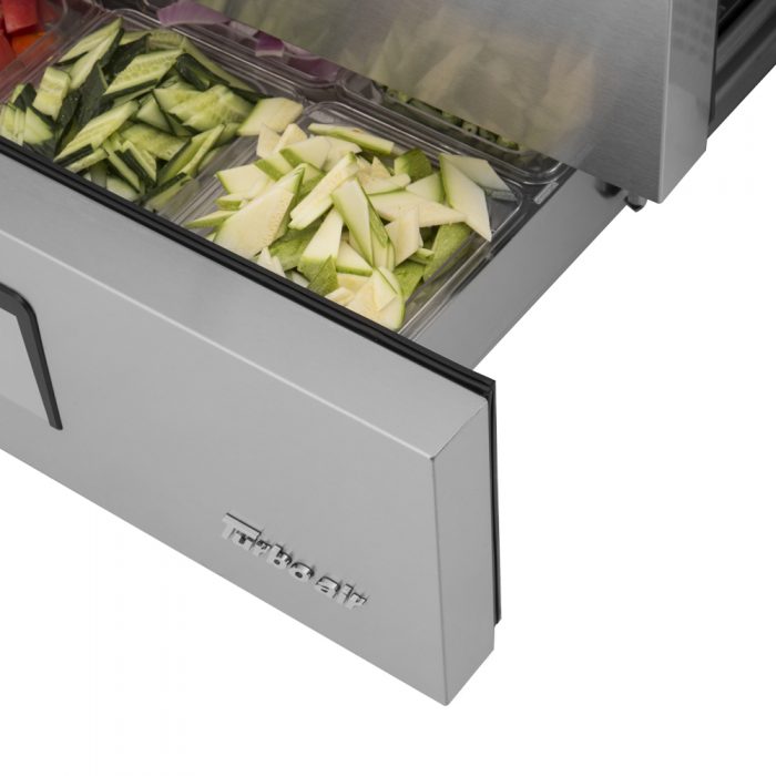 Turbo Air TCBE-82SDR-E-N 89 1/2" Super Deluxe Chef Base w/ 4 Drawers - 115v - Donut-Supplies.Com
