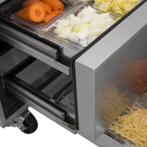 Turbo Air TCBE-36SDR-E-N6 41 5/8" Super Deluxe Chef Base w/ (2) Drawers - 115v - Donut-Supplies.Com