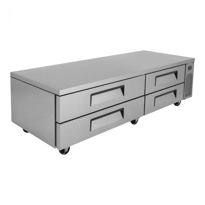Turbo Air TCBE-82SDR-N 83 5/8" Super Deluxe Chef Base w/ (4) Drawers - 115v - Donut-Supplies.Com