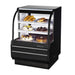 Turbo Air TCGB-36-B-N 36" Curved Glass Refrigerated Bakery Display Case, Black Exterior, 115v - Donut-Supplies.Com