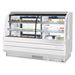 Turbo Air TCGB-72CO-W-N 72" Curved Glass Full-Service Dual Zone Dry/Refrigerated Bakery Display Case, 3 Levels, White Exterior, 115v - Donut-Supplies.Com