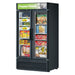 Turbo Air TGF-35SDB-N 39 1/2" Black Super Deluxe Two Section Display Freezer – (2) Swing Doors, LED Lighting, 115v - Donut-Supplies.Com