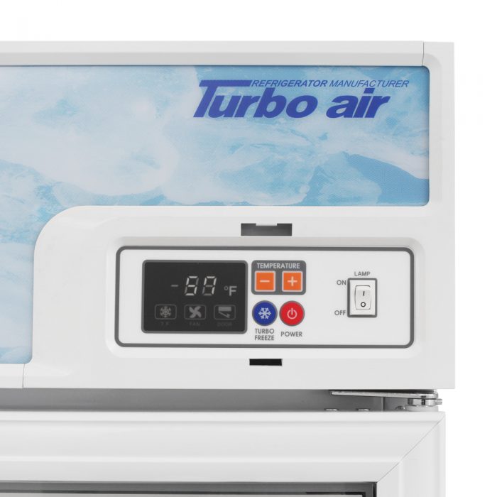 Turbo Air TGIM-49W-N 54" Indoor Ice Merchandiser w/ Bottom Mount Compressor - Glass Door, 115v - Donut-Equipment.com