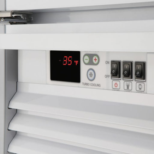 Turbo Air TGM-72SD-N 78" White Super Deluxe Glass Door Refrigerator – Three Swing Doors, LED Lighting, 115v - Donut-Supplies.Com