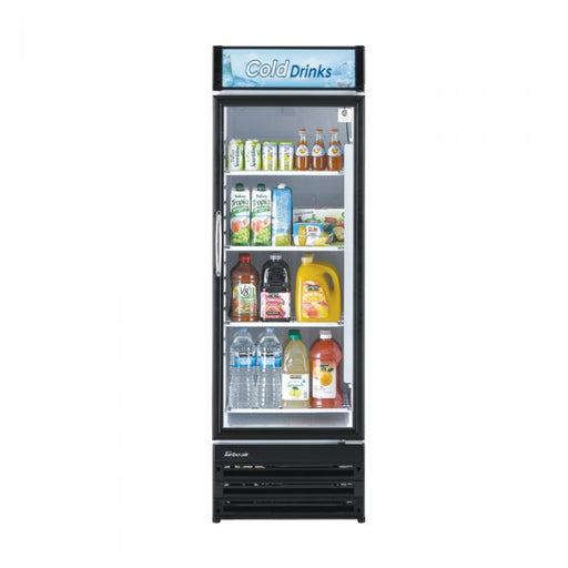 Turbo Air TGM-14RV-N6 24" Glass Door Merchandiser Refrigerator – One Section, Swing Door, LED Interior Lighting, 115v - Donut-Supplies.Com