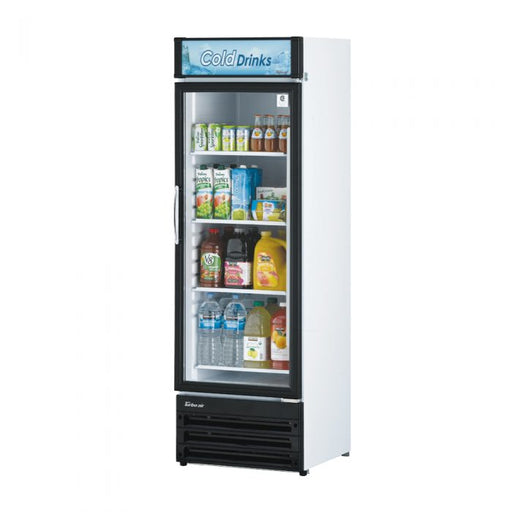 Turbo Air TGM-14RV-N6 24" Glass Door Merchandiser Refrigerator – One Section, Swing Door, LED Interior Lighting, 115v - Donut-Supplies.Com