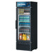 Turbo Air TGM-20SDB-N6 27" Black Super Deluxe Countertop Refrigerator w/ Glass Swing Door – LED Lighting, Front Access, 115v - Donut-Supplies.Com