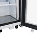 Turbo Air TGM-5SDB-N6 25" Black Super Deluxe Countertop Refrigerator w/ Glass Swing Door – Front Access, LED Lighting, 115v - Donut-Equipment.com
