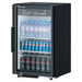 Turbo Air TGM-7SDB-N6 25" Black Super Deluxe Countertop Refrigerator w/ Glass Swing Door – Front Access, LED Lighting, 115v - Donut-Supplies.Com