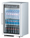 Turbo Air TGM-7SD-N6 25" White Super Deluxe Countertop Refrigerator w/ Glass Swing Door – Front Access, LED Lighting, 115v - Donut-Supplies.Com