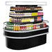 Turbo Air TIOM-20RSRB-N 48" Black Vertical Island Open Air Cooler with (4) Levels, 220v/1ph - Donut-Supplies.Com