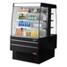 Turbo Air TIOM-36SB-N 39 3/8" Black Vertical Island Open Air Cooler with (4) Levels, 220v/1ph - Donut-Supplies.Com