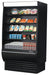 Turbo Air TOM-36DXB-SP-N 36" Black Extra Deep Vertical Open Air Cooler w/ Solid Side Panels, (5) Levels, 115v - Donut-Supplies.Com