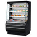 Turbo Air TOM-40MB-N 39" Black Vertical Open Air Cooler – 4 Levels, 115v - Donut-Supplies.Com