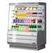 Turbo Air TOM-50MS-N 50 7/8" Stainless Steel Vertical Open Air Cooler w/ (4) Levels, 115v - Donut-Supplies.Com