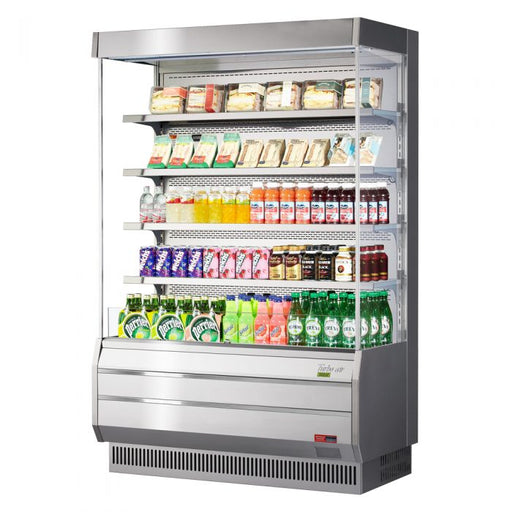 Turbo Air TOM-50S-N 50 7/8" Vertical Open Air Cooler w/ (5) Levels – Stainless Steel Exterior, 115v - Donut-Supplies.Com