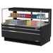 Turbo Air TOM-60L-UFD-B-2S-N 58 3/4" Black Low Profile Horizontal Open Air Cooler w/ (2) Levels – Ultra Front Deluxe Merchandiser, 115v - Donut-Supplies.Com