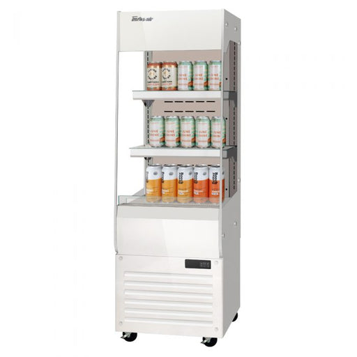 Turbo Air TOM20-60N-W 19 5/8" White Vertical Open Air Cooler – 3 Levels, 115v - Donut-Supplies.Com