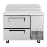 Turbo Air TPR-44SD-D2-N 44" 2 Drawer Pizza Prep Table - Donut-Equipment.com