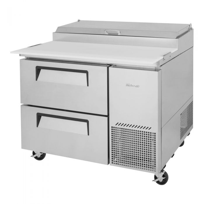 Turbo Air TPR-44SD-D2-N 44" 2 Drawer Pizza Prep Table - Donut-Equipment.com