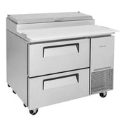 Turbo Air TPR-44SD-D2-N 44" 2 Drawer Pizza Prep Table - Donut-Equipment.com