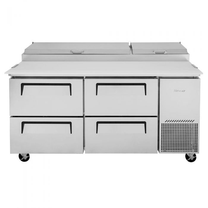Turbo Air TPR-67SD-D4-N 67" 4 Drawer Pizza Prep Table - Donut-Equipment.com