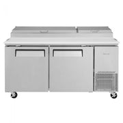 Turbo Air TPR-67SD-N 67" Super Deluxe Refrigerated Pizza Prep Table - Donut-Equipment.com