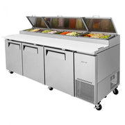 Turbo Air TPR-93SD-N 93" Super Deluxe Refrigerated Pizza Prep Table - Donut-Equipment.com