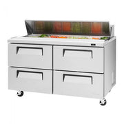Turbo Air TST-60SD-D4-N 60" 4 Drawer Refrigerated Sandwich Prep Table - Donut-Equipment.com