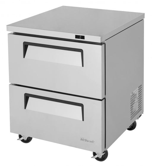 Turbo Air TUF-28SD-D2-N 27 1/2" W Undercounter Freezer w/ 1 Section & 2 Drawers - Donut-Supplies.Com
