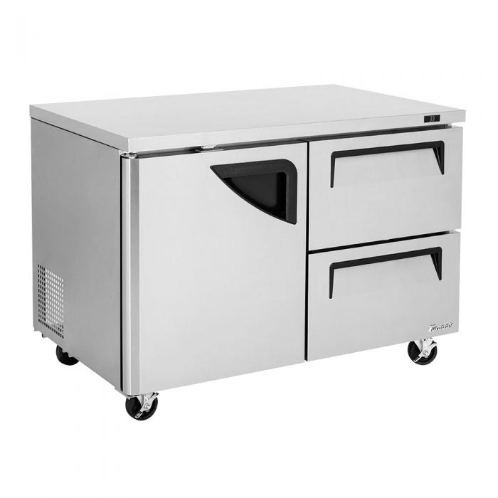 Turbo Air TUR-48SD-D2-N 48 1/4" W Undercounter Refrigerator w/ 2 Sections, 1 Door & 2 Drawers - Donut-Supplies.Com