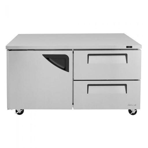 Turbo Air TUR-60SD-D2-N 60 1/4" W Undercounter Refrigerator w/ 2 Section, 1 Door & 2 Drawers - Donut-Supplies.Com