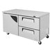Turbo Air TUR-60SD-D2-N 60 1/4" W Undercounter Refrigerator w/ 2 Section, 1 Door & 2 Drawers - Donut-Supplies.Com