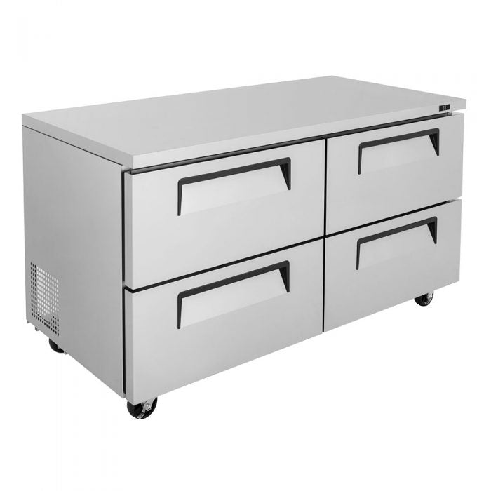 Turbo Air TUR-60SD-D4-N 60 1/4" W Undercounter Refrigerator w/ 2 Sections & 4 Drawers - Donut-Supplies.Com