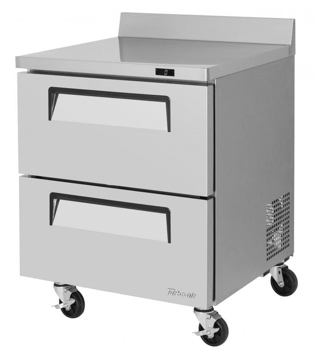 Turbo Air TWF-28SD-D2-N 27 1/2" Super Deluxe Worktop Freezer w/ (1) Section, 2 Drawers - Donut-Supplies.Com