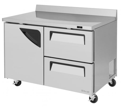 Turbo Air TWF-48SD-D2-N 48 1/4" Super Deluxe Worktop Freezer w/ (2) Sections, 2 Drawers & 1 Solid Door - Donut-Supplies.Com