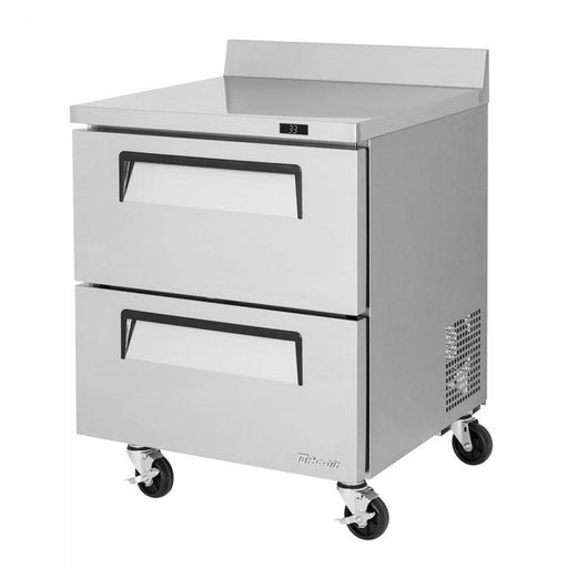Turbo Air TWR-28SD-D2-N 27 1/2" Super Deluxe Worktop Refrigerator w/ (1) Section, 2 Drawers - Donut-Supplies.Com