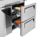 Turbo Air TWF-48SD-D2-N 48 1/4" Super Deluxe Worktop Freezer w/ (2) Sections, 2 Drawers & 1 Solid Door - Donut-Supplies.Com