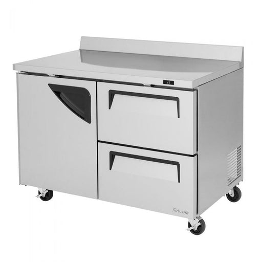 Turbo Air TWR-48SD-D2-N 48 1/4" Super Deluxe Worktop Refrigerator w/ (2) Sections, 2 Drawers & 1 Solid Door - Donut-Supplies.Com