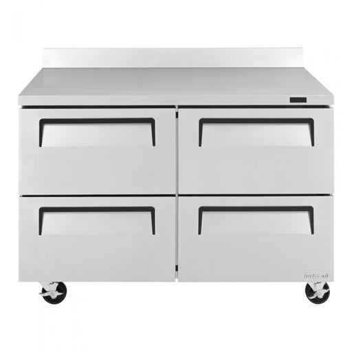 Turbo Air TWR-48SD-D4-N 48 1/4" Super Deluxe Worktop Refrigerator w/ (2) Sections, 4 Drawers - Donut-Supplies.Com