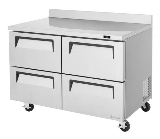 Turbo Air TWF-48SD-D4-N 48 1/4" Super Deluxe Worktop Freezer w/ (2) Sections, 4 Drawers - Donut-Supplies.Com