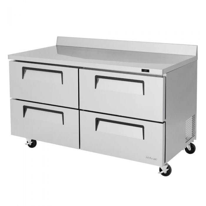 Turbo Air TWR-60SD-D4-N 60 1/4" Super Deluxe Worktop Refrigerator w/ (2) Sections, 4 Drawers - Donut-Equipment.com
