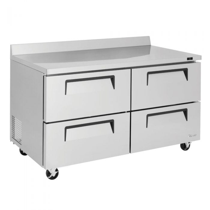 Turbo Air TWR-60SD-D4-N 60 1/4" Super Deluxe Worktop Refrigerator w/ (2) Sections, 4 Drawers - Donut-Supplies.Com